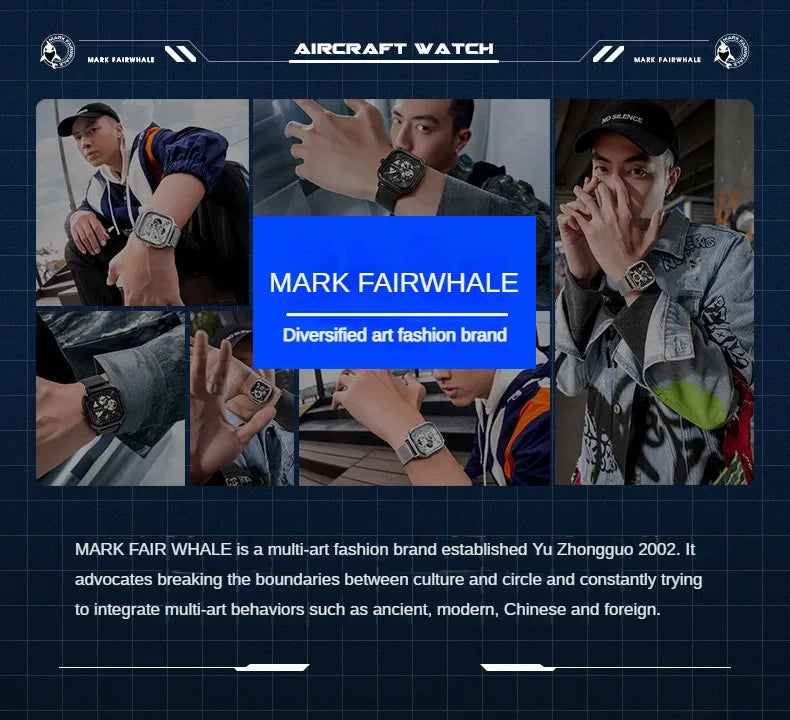 Fashion White Watches For Men Sport Silicone Strap Dive Luminous Quartz Watch Tonneau Shape Resin Case Multifunctional Clock New