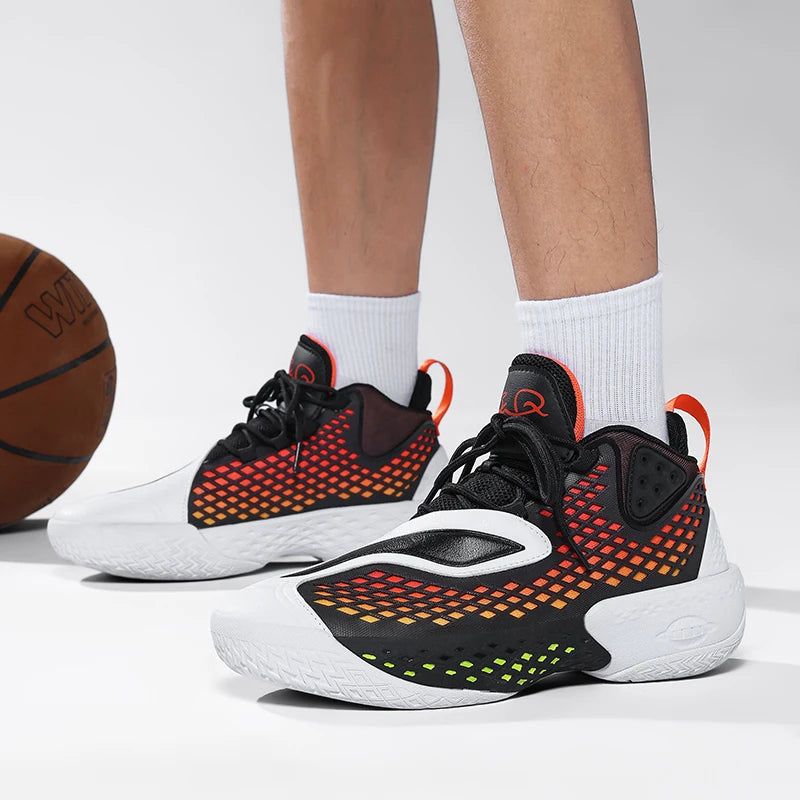 High-quality Men's Basketball Shoes Women Reflective Basketball Sneakers Men Outdoor Rubber Anti Slip Sports Training Shoes Male