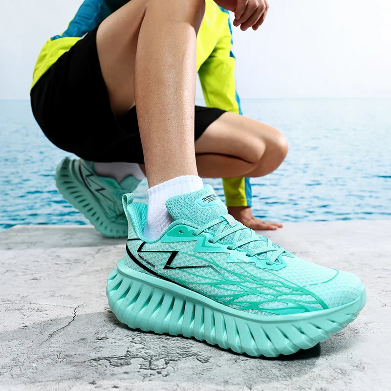 High-quality Chunky Running Shoes Women Men Light Comfy Outdoor Jogging 36-46 Mesh Breathable Trekking Shoes Versatile Sneakers