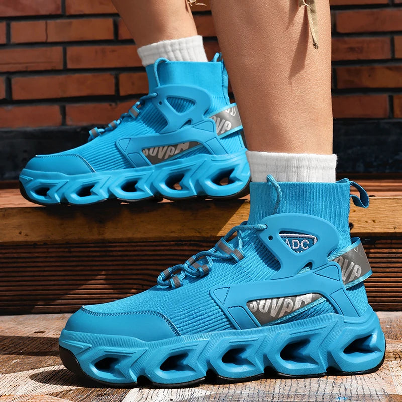 Hip-hop Sneakers Men High-tops High-street Sports Shoes Brand Designer Leisure Shoe Men Comfy Breathable Walking Shoes Male