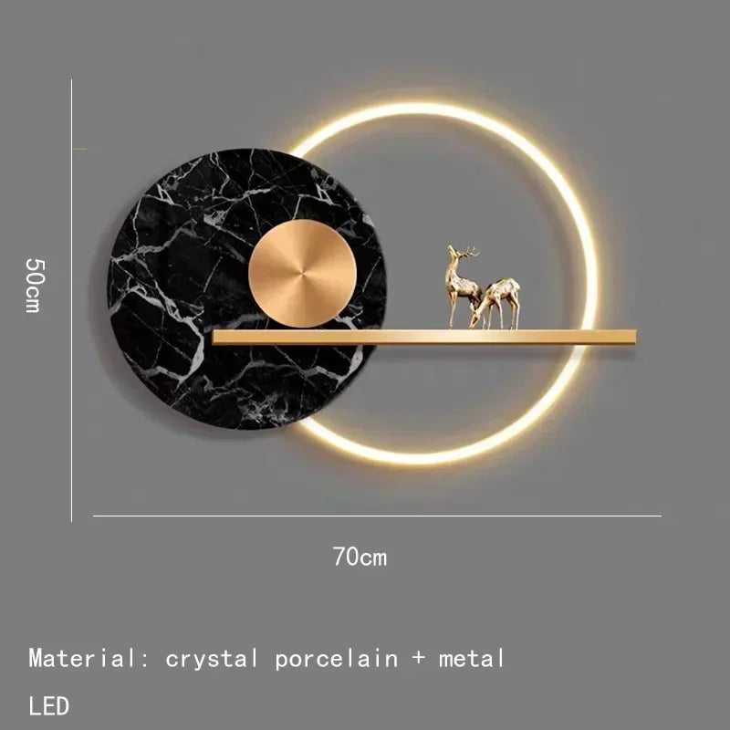 Designer Multiple Styles LED Wall Light Sconce Colorful Metal Parlor Restaurant Bedside Lamp Minimalist Art Deco Dropshipping