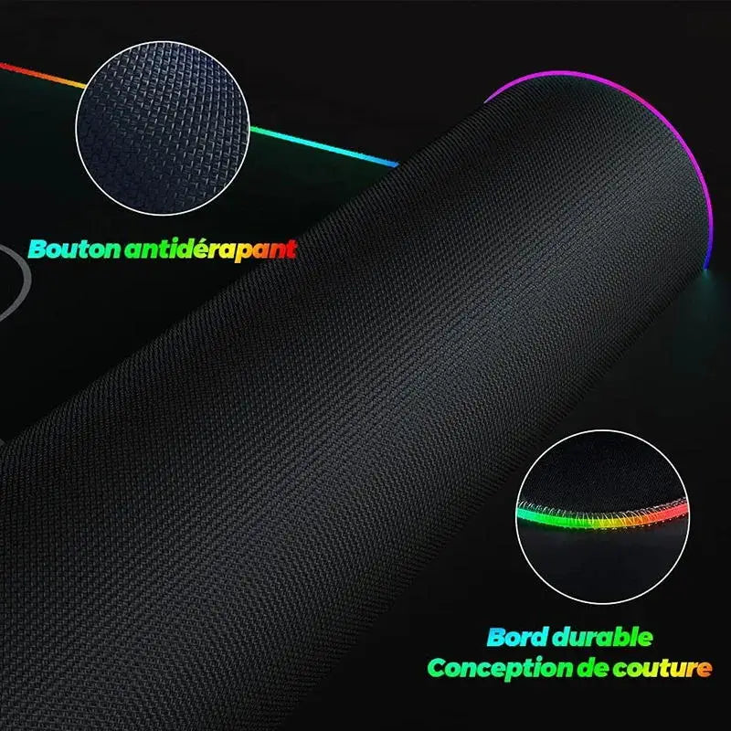 Black Mouse Pad Asus Rgb Gaming Mause Mat Anime Mats Gamer Rug Pc Xxl Cute Pads Large Game Keyboard Carpet Backlight Mousepad