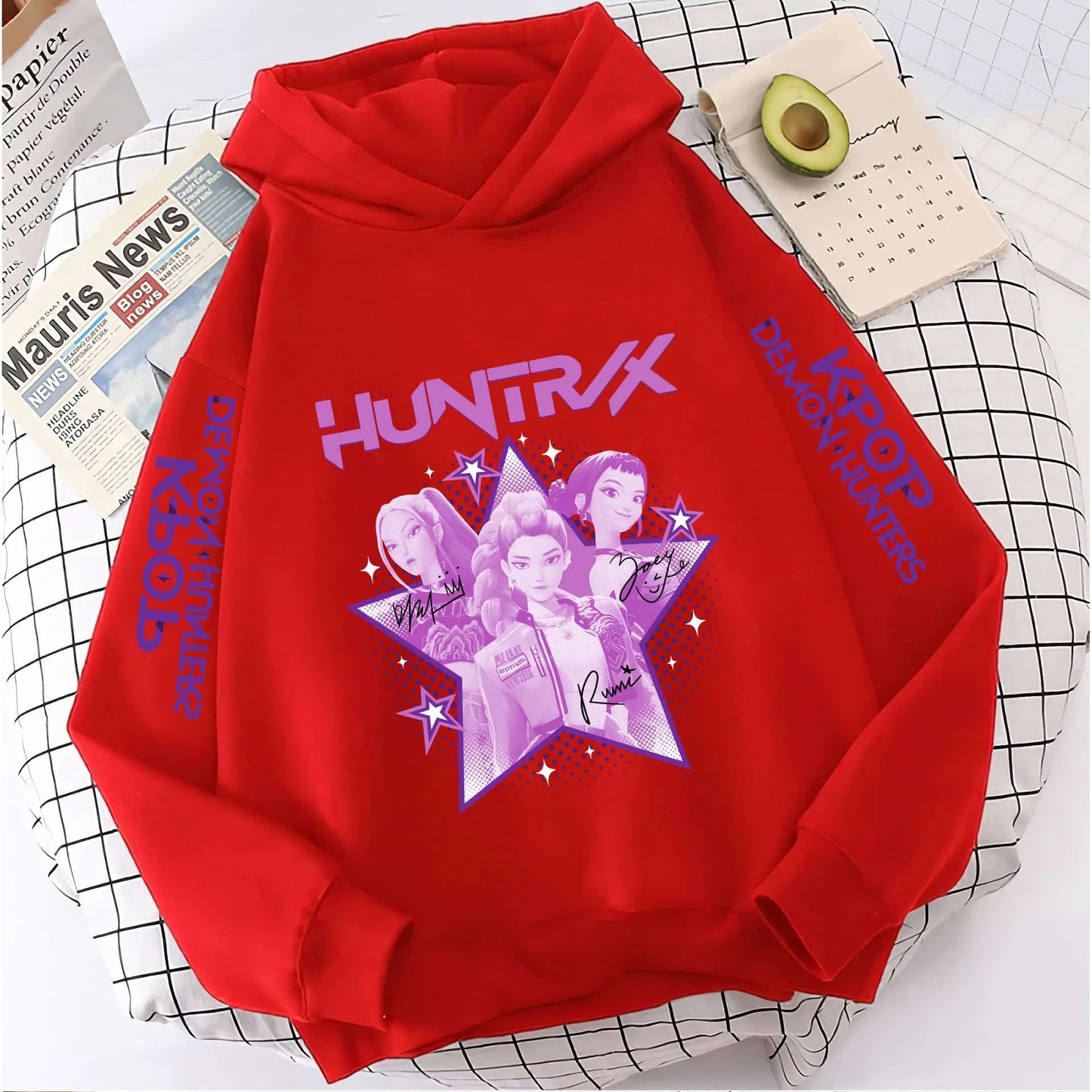 2025 KPop Demon Hunters Hoodie Fashion Rumi Sweatshirt Pullover Cute Long Sleeve Autumn Boys Girls Cartoon Y2K Hoody Sportswear