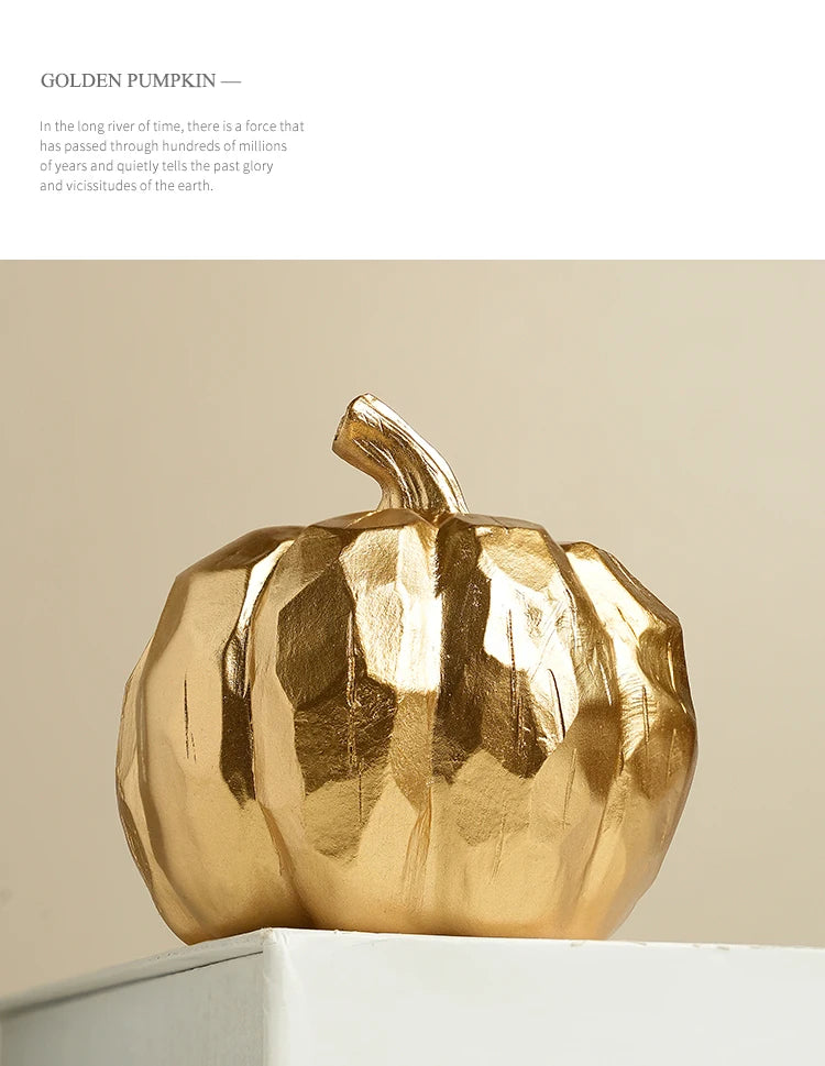 Harvest Festival Thanksgiving Halloween Gold Cutout Pumpkin Sculpture Rustic Patio Backyard Garden Ornament Pumpkin Decorative