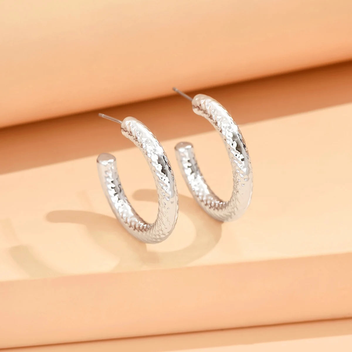 серьги Geometric Irregular Metallic Color Earrings for Women 2024 Minimalist Style Personality Earrings Trendy Jewelry Gift