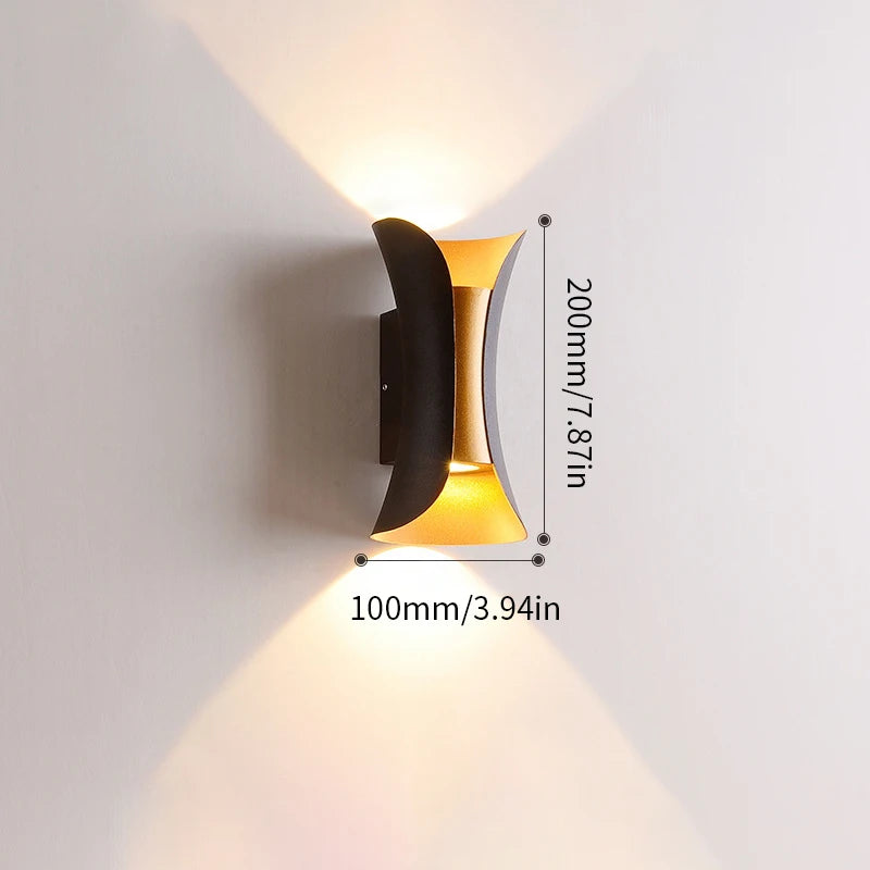 LED Wall Lamp Light 10W 85-265V Cold White Warm White ABS Material Waterproof Rainproof Modern Minimalist Style Home Outdoor