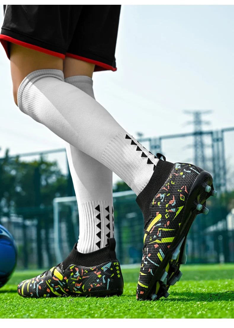 Professional Men Football Shoes TF/FG Soccer Shoes Society Cleats Fast Football Field Boots Sneaker Comfortable Original Unisex