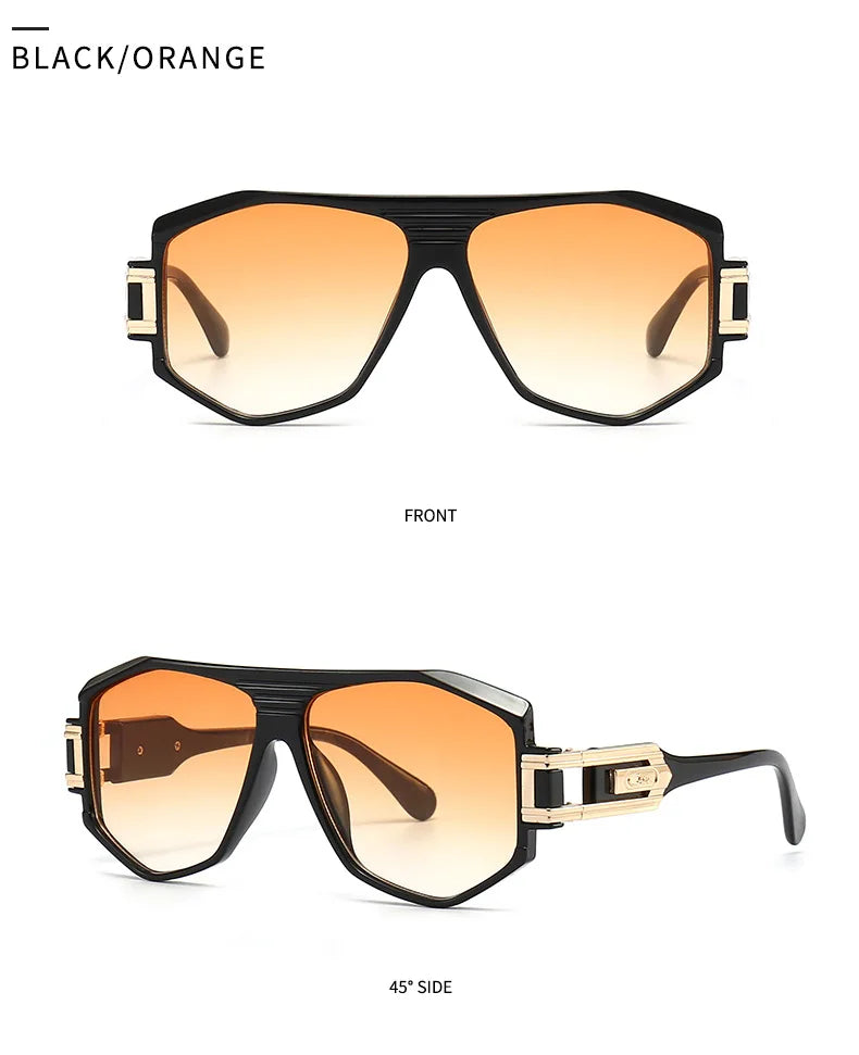 Retro Men's Sunglasses Square Sunglasses For Men Women Cyberpunk Style Glasses Anti Glare UV400 Go To Fishing Travel Driving