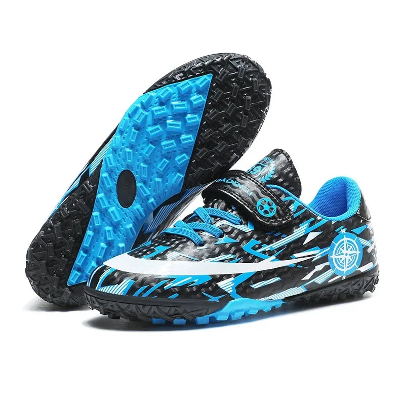 Boys Professional Football Training Shoes Running Sports Shoes Athletic Cleats Primary School Students Long Nails