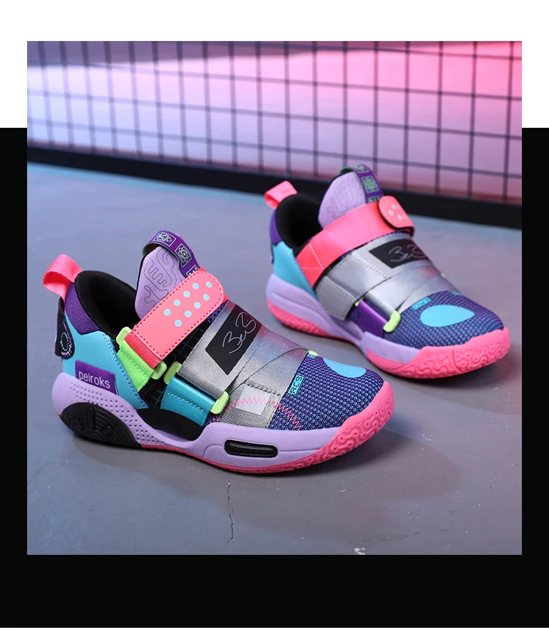 New Brand Children's Basketball Shoes For Boys Girls Non-slip Kids Sport Shoes Lightweight Outdoor Sneakers Trainers Footwear