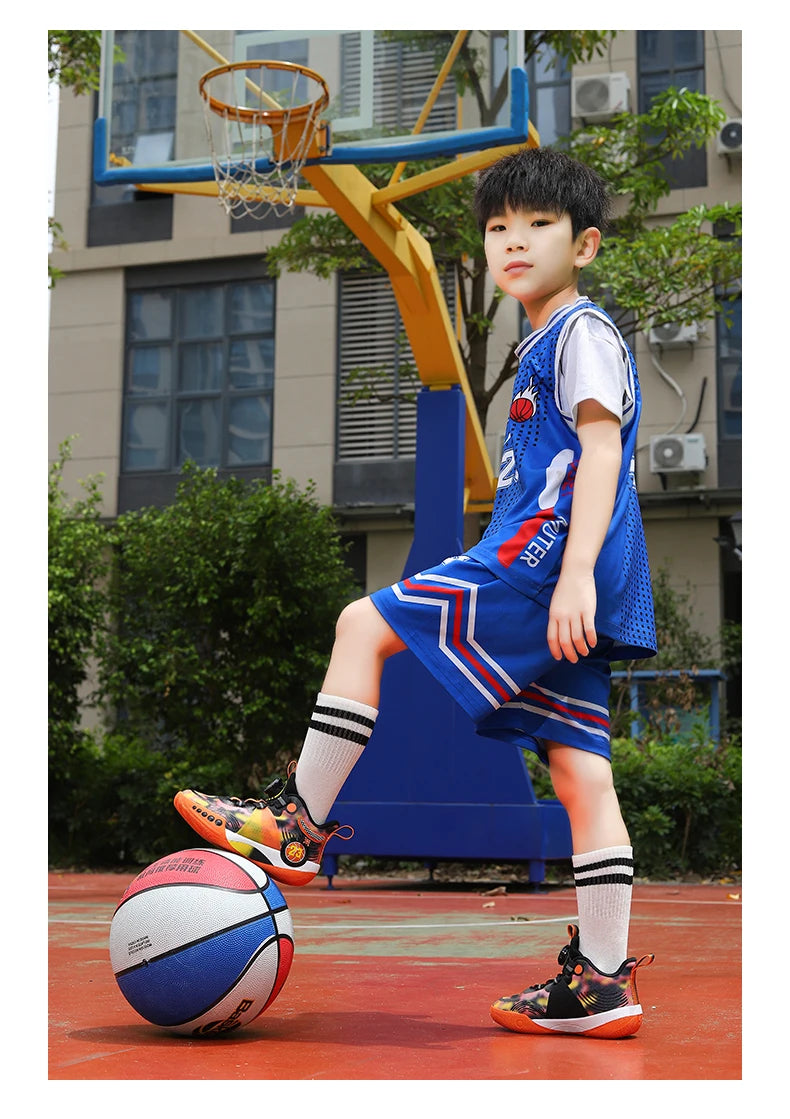 New children's sports shoes men's primary school students actual combat basketball shoes men's non-slip children's shoes