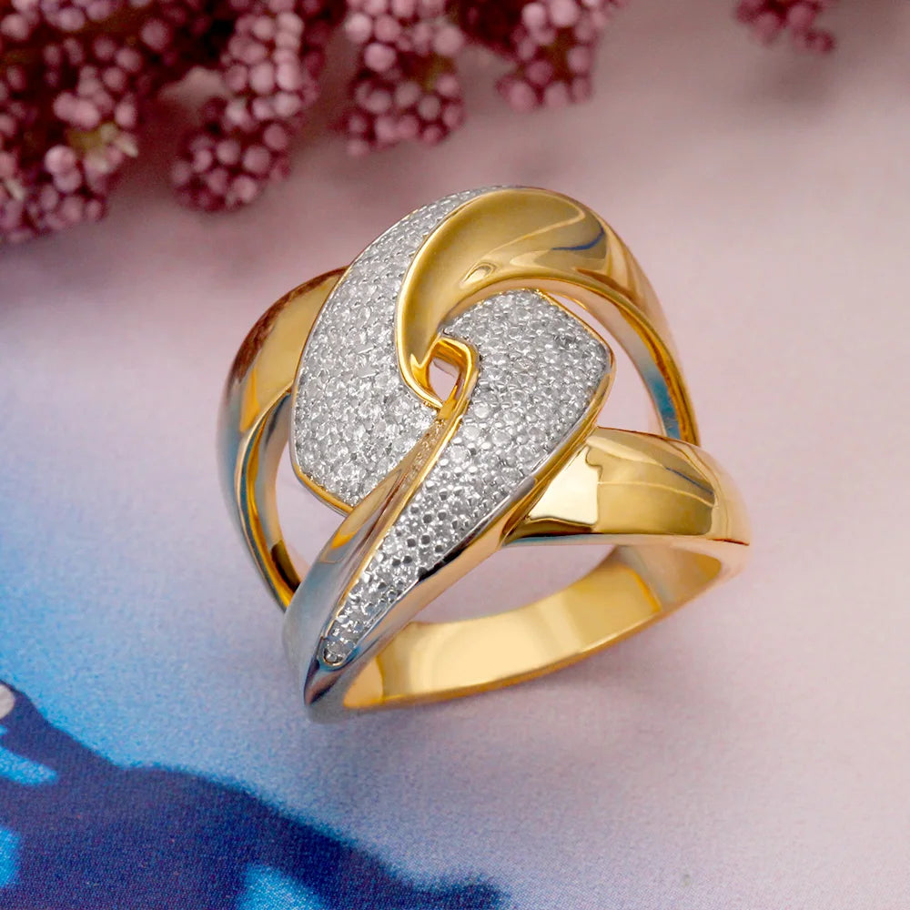 Bride Talk Frosted Finger Ring Cross Line Cubic Zirconia Steel Emery Women Fashion Ring Pretty Bridal Jewelry Accessories