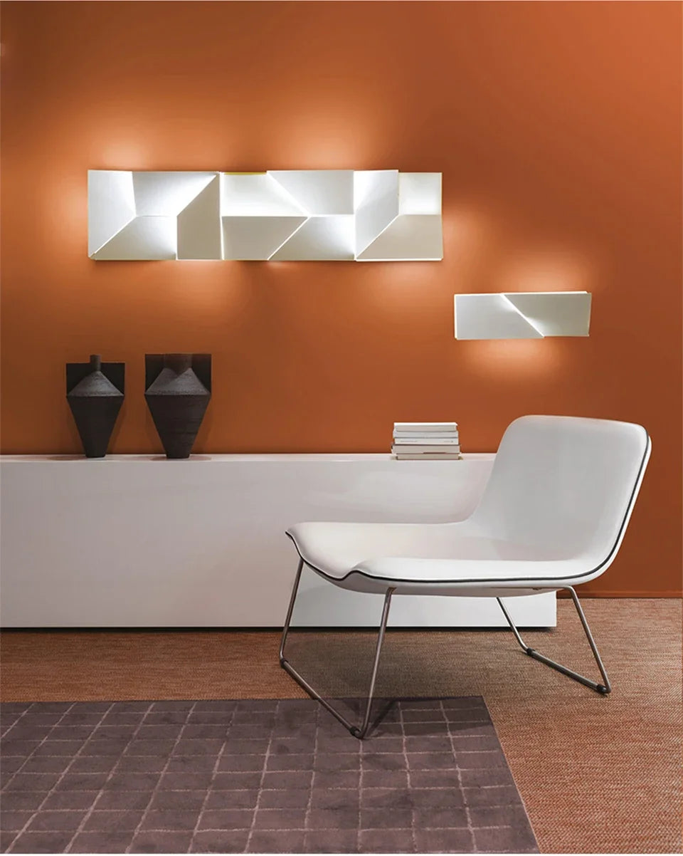 Modern Indoor Wall Lamp Geometric Design LED Sconce Background Light for Living Room Bedroom Hallway Home Decoration Lighting
