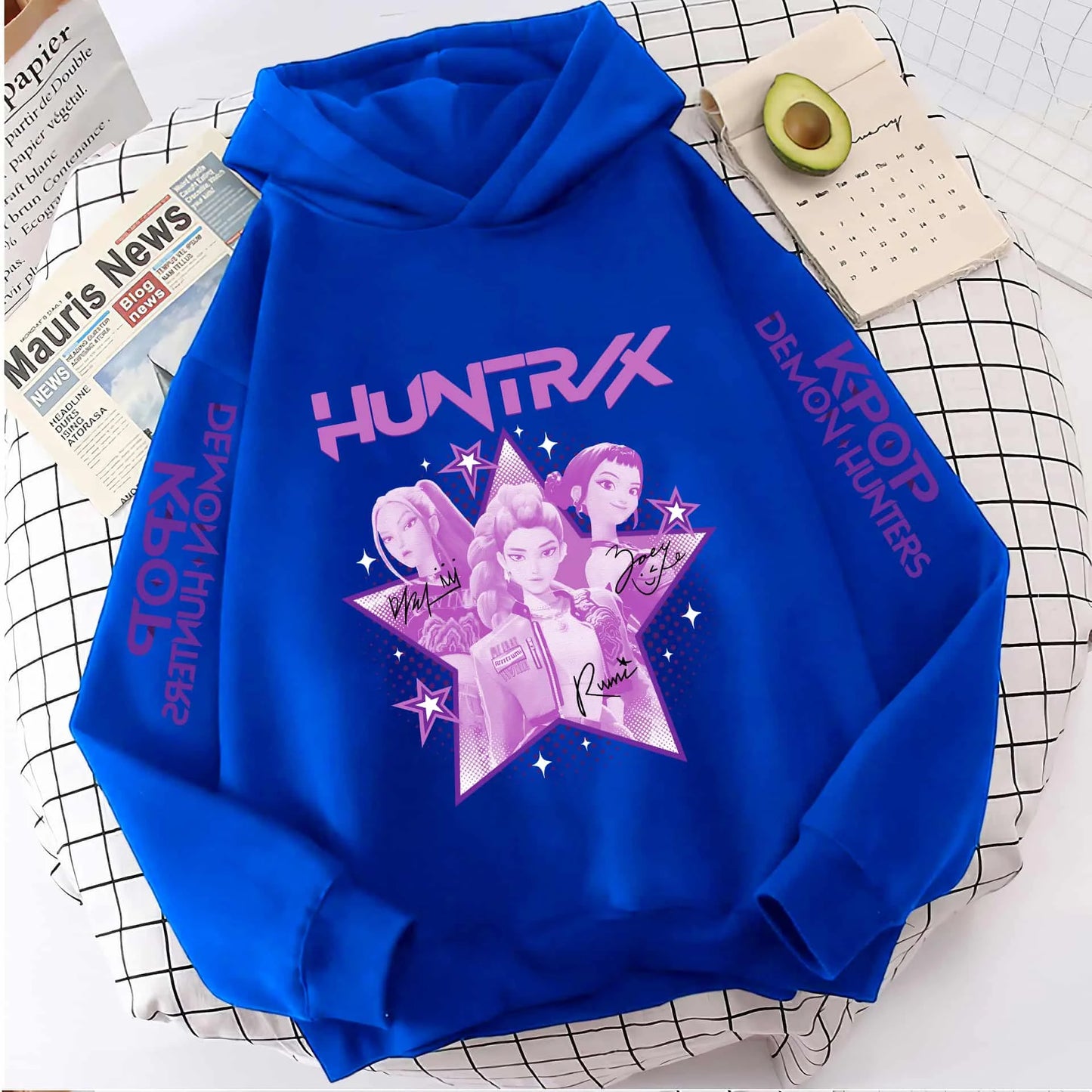 2025 KPop Demon Hunters Hoodie Fashion Rumi Sweatshirt Pullover Cute Long Sleeve Autumn Boys Girls Cartoon Y2K Hoody Sportswear