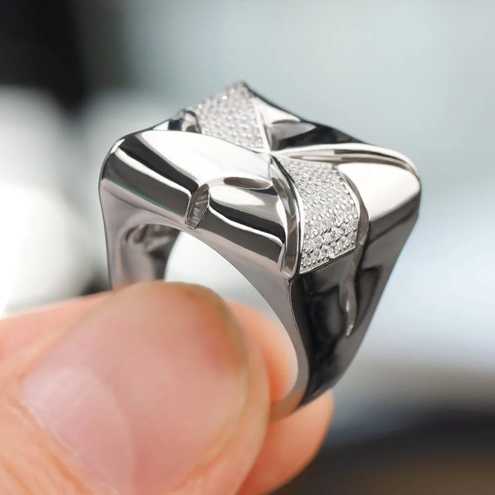 Bride Talk 2025 New Arrival Rings High Quality Cubic Zirconia Rings For Women Wedding Anniversary Party for Girlfriend Wife Gift