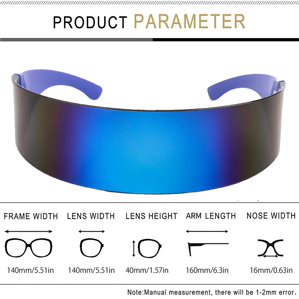Y2K Sunglasses Future Technology Glasses