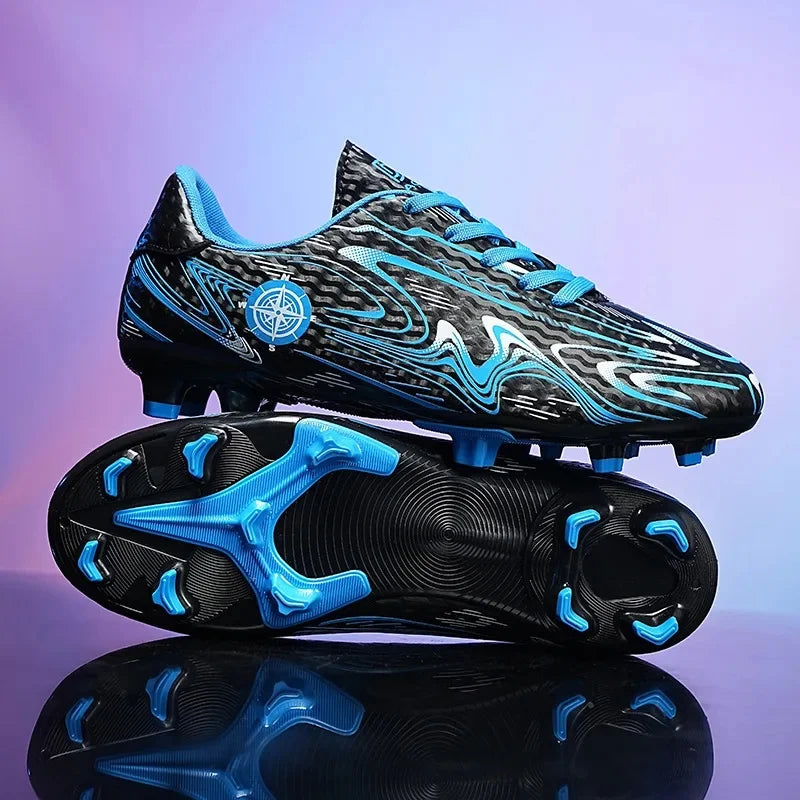 Boys Professional Football Training Shoes Running Sports Shoes Athletic Cleats Primary School Students Long Nails