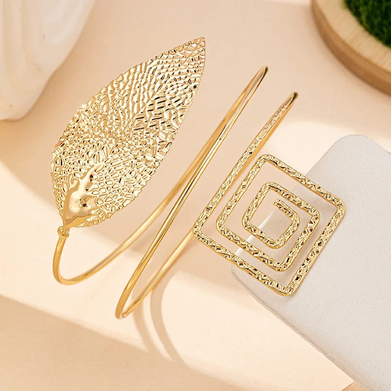 Arm Bracelet Leaf Square Chain Women Girls Gifts Fashion Jewelry Hot Sale Party Gift 2025 New Style