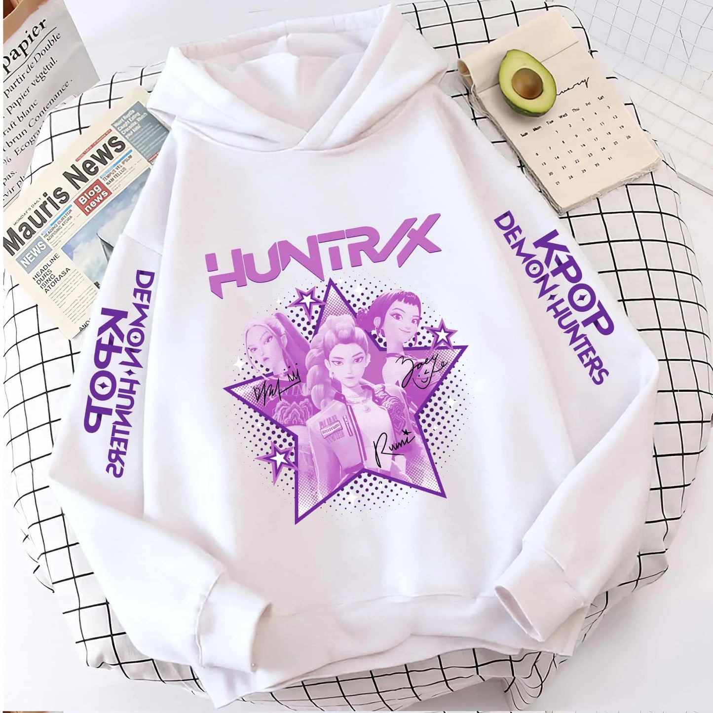 2025 KPop Demon Hunters Hoodie Fashion Rumi Sweatshirt Pullover Cute Long Sleeve Autumn Boys Girls Cartoon Y2K Hoody Sportswear