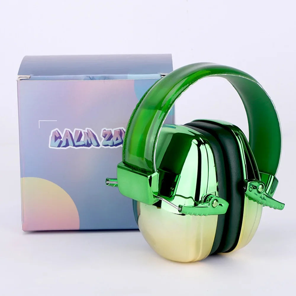 Fashionable Electroplated Earmuffs Kids Hearing protector Anti-noise Headphones For Autism children  Ear Defenders Toddlers Gift