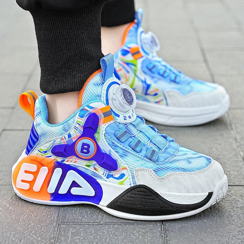 Children's Sports Shoes Flat Outdoor Sports Lightweight Casual Footwear Wear-resistant Comfortable Running Shoes for Kids