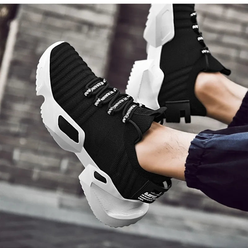 Low-Top Chunky Breathable Sneakers Large Size High Quality Slip-On Summer Anti-Slippery Sports Platform Men Shoes