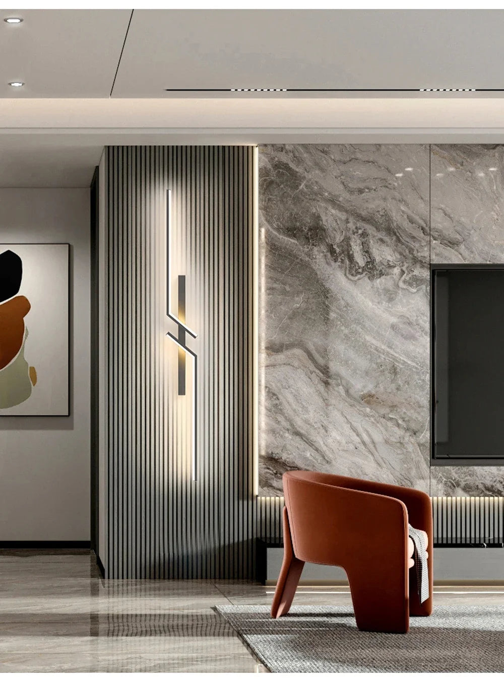 Modern LED Wall Lamp for Living Room TV Sofa Lobby Background  Bedroom Bedside Wall Lights Indoor Sconce Decor Lighting Fixture