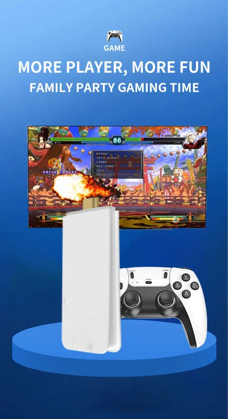 4K TV Game Stick M15 Video Game Console Built-in 40000+/50000 Games 128G Handheld Game Player Wireless Controller Retro Gamepad