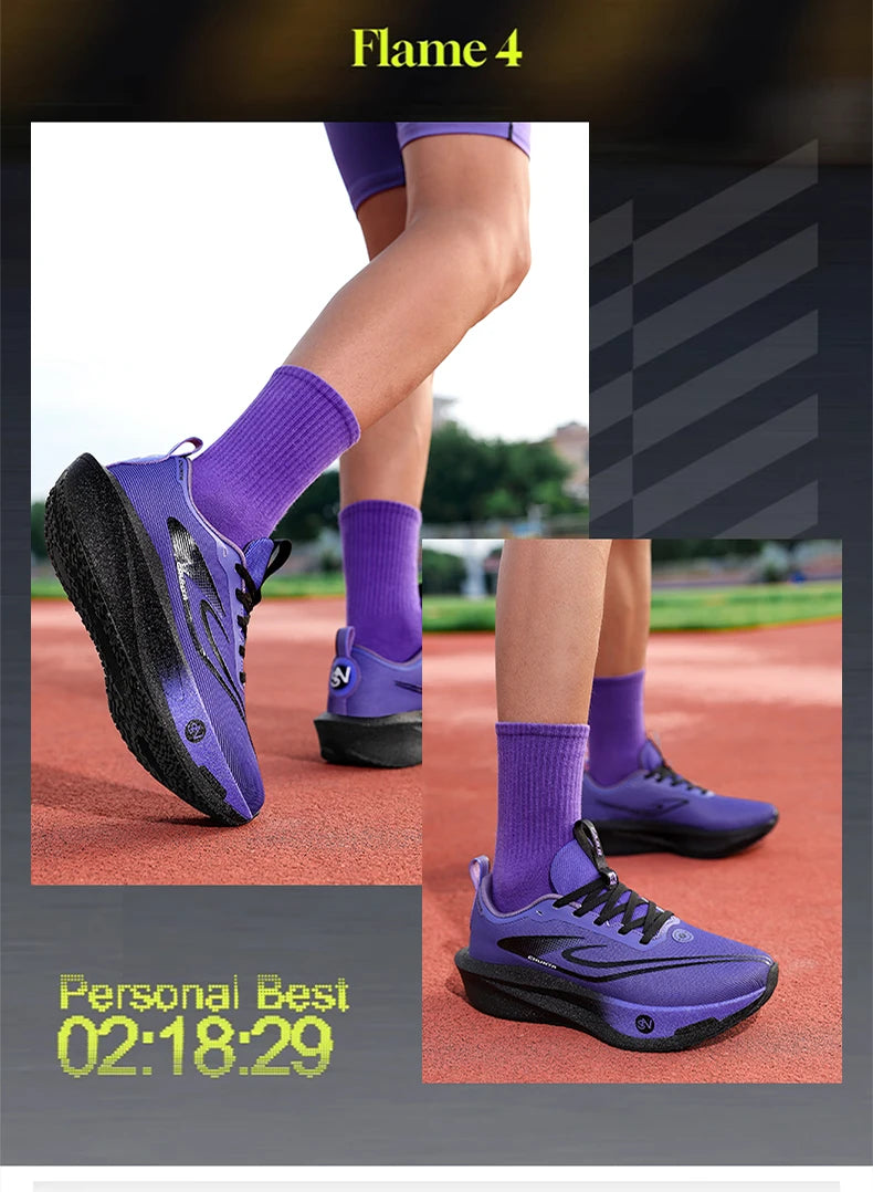 Running Shoes Carbon Board Speciality Marathon Men Sports Breathable Lightweight Women's Comfortable Athletic Nonskid Sneakers