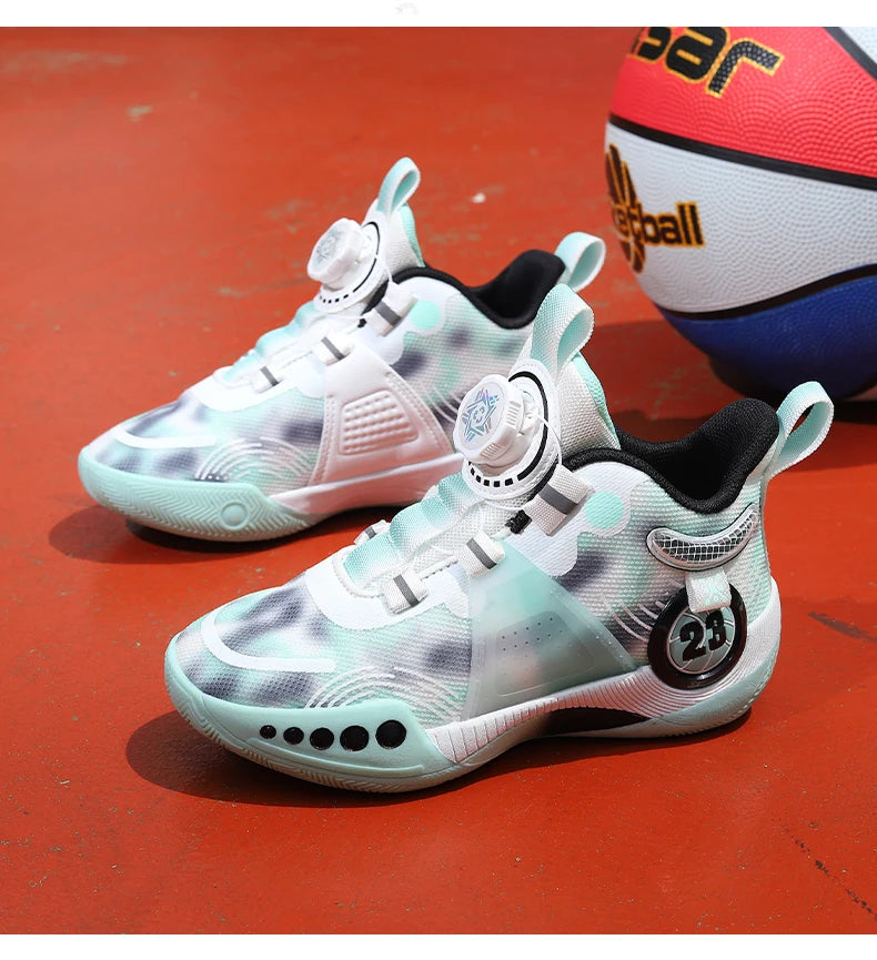 New children's sports shoes men's primary school students actual combat basketball shoes men's non-slip children's shoes