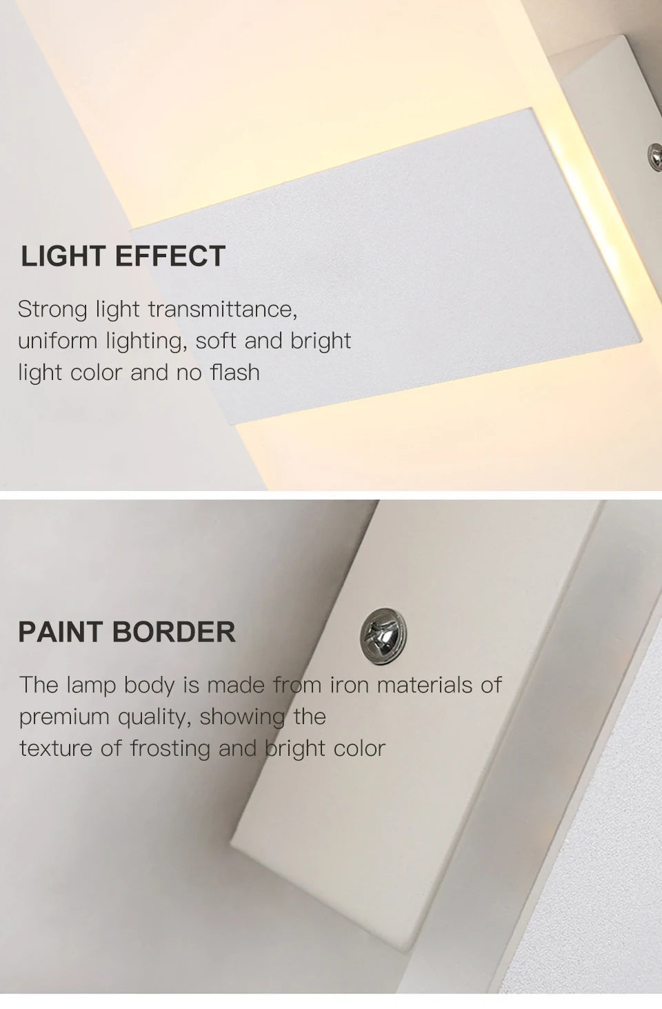 USB Recharge Wall Lamp Touch Motion Sensor Switch Indoor Acrylic Night Lights Bedroom Bedside Wall Sconce Nordic LED Wall Light