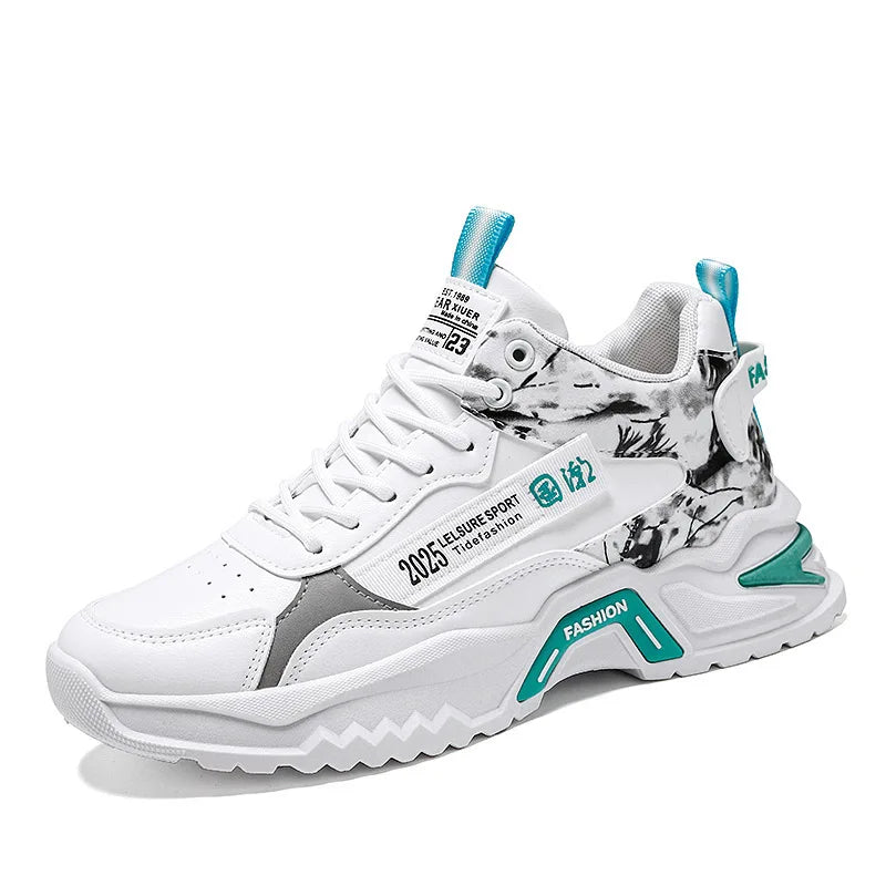 2025 Men’s Shoes Sneakers Fashion Breathable Platform Running Shoes Mesh Sport Light Unisex Male Casual Vulcanize Man Shoes