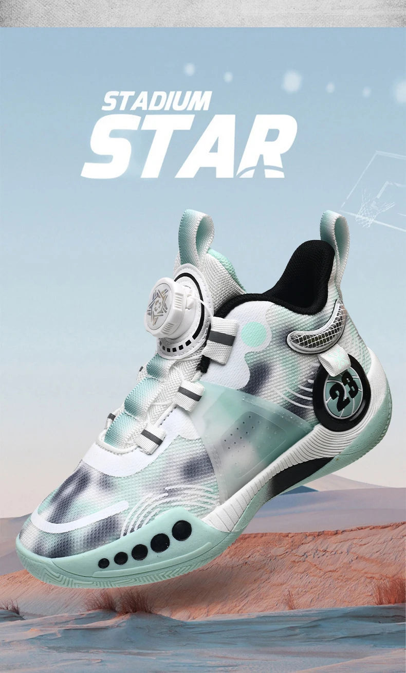 New children's sports shoes men's primary school students actual combat basketball shoes men's non-slip children's shoes