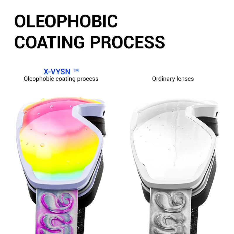 KAPVOE Kids Ski Goggles Double UV400 Kids Skiing Mask Glasses 4-15 years old Professional Anti-fog Child Snowboard Goggles