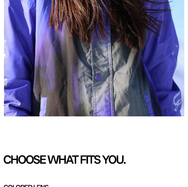 Kapvoe Men Outdoor Photochromic Snow Goggles Ski Goggles Winter Snowmobile Snowboard Anti-Fog Mask Women UV400 Sports Glasses