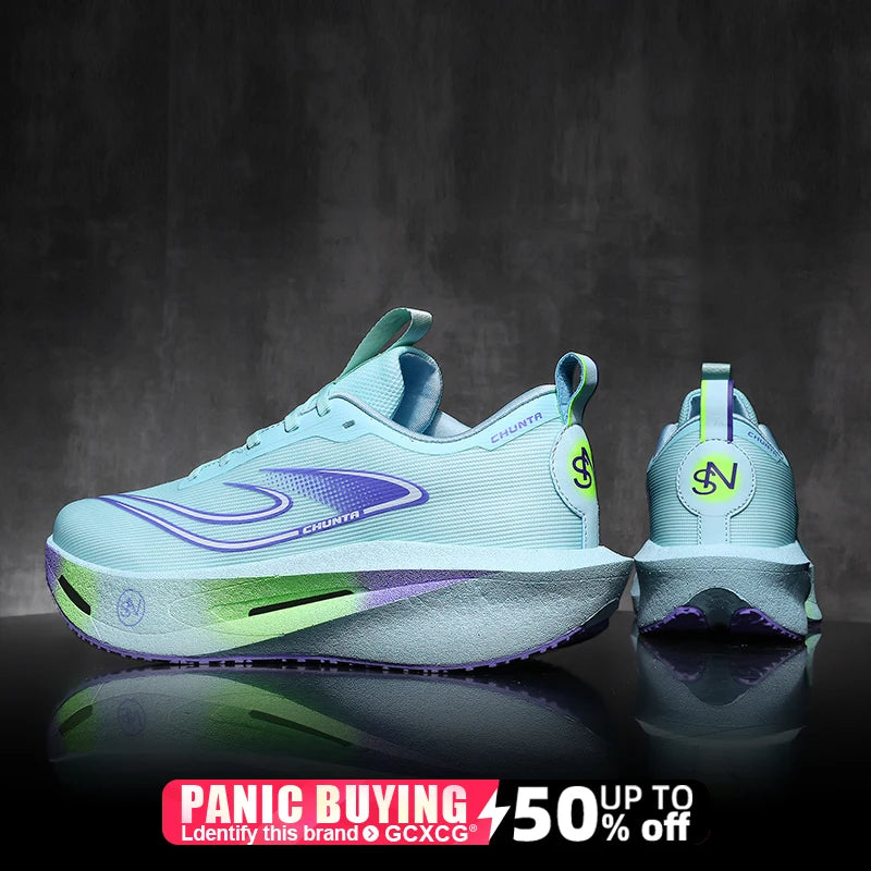 Running Shoes Carbon Board Speciality Marathon Men Sports Breathable Lightweight Women's Comfortable Athletic Nonskid Sneakers