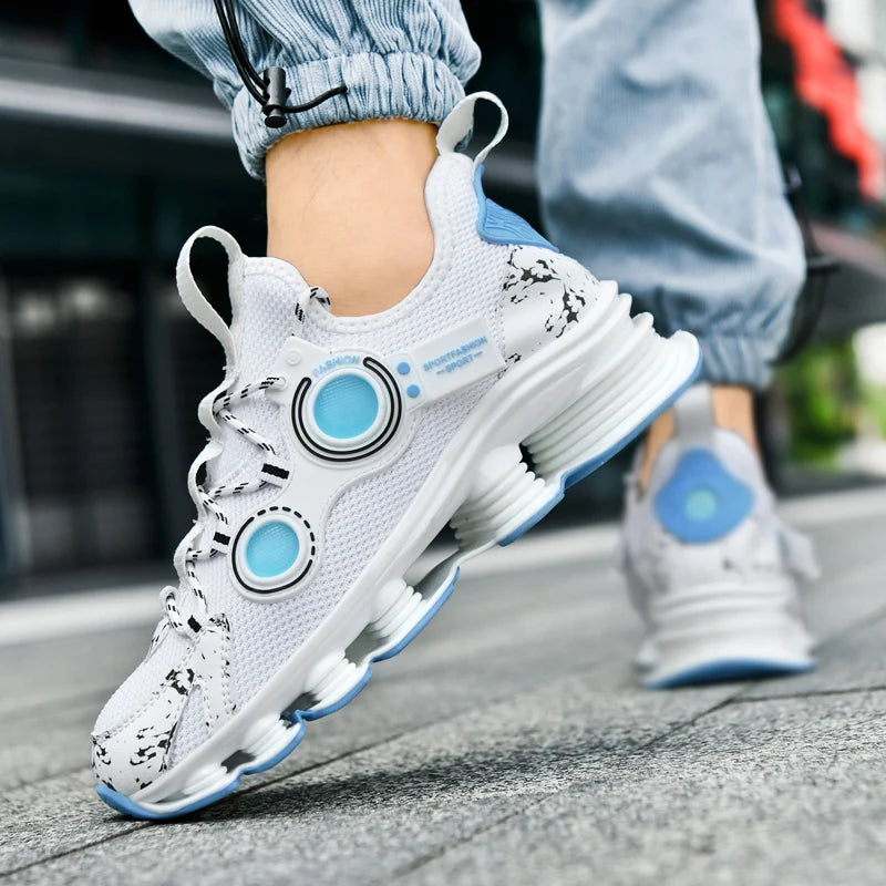 Men Sneakers New Mesh Breathable Ultra-light Shock Absorption Net Shoes Fashionable Non Slip Comfort Running Super Cool Shoes