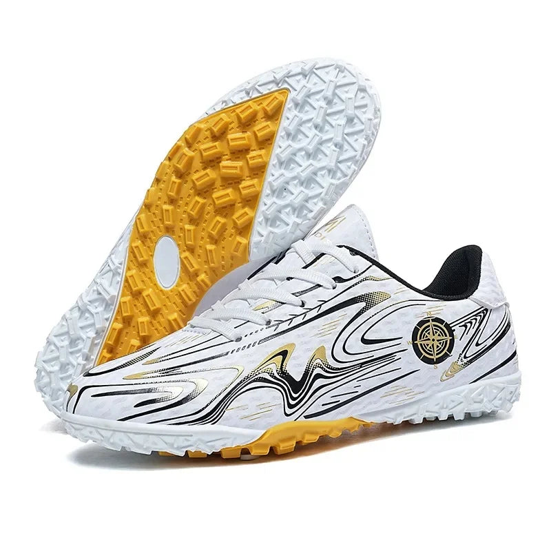 Boys Professional Football Training Shoes Running Sports Shoes Athletic Cleats Primary School Students Long Nails