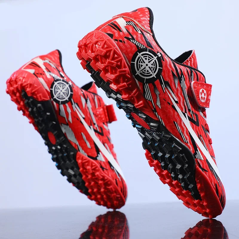 Boys Professional Football Training Shoes Running Sports Shoes Athletic Cleats Primary School Students Long Nails