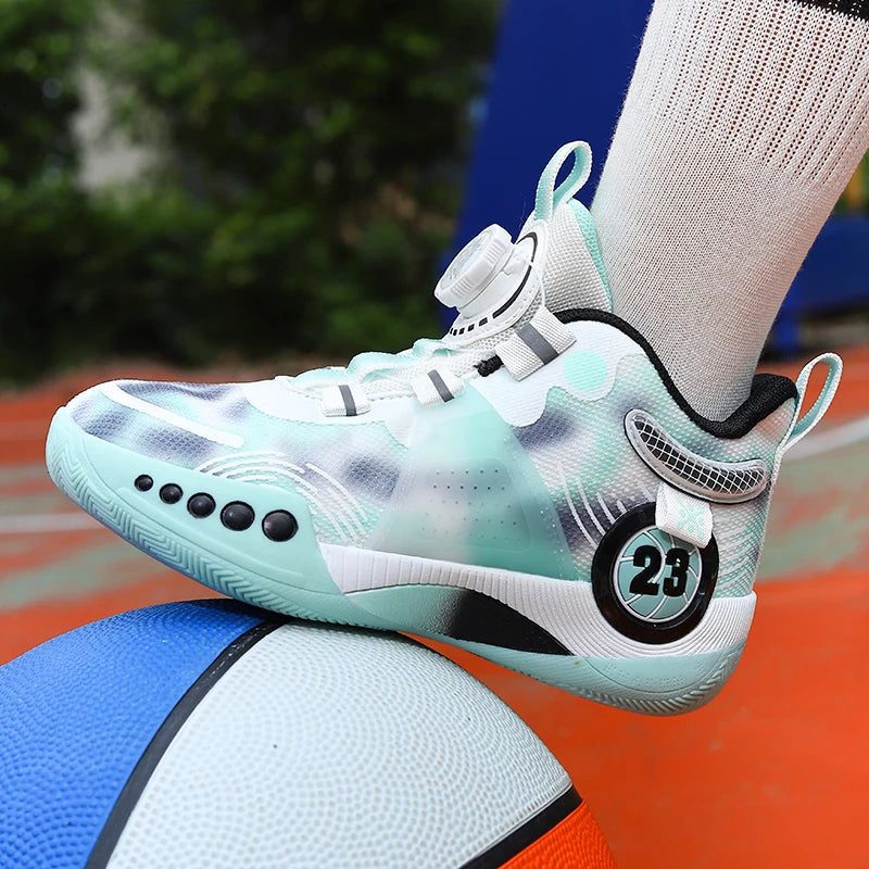 New children's sports shoes men's primary school students actual combat basketball shoes men's non-slip children's shoes