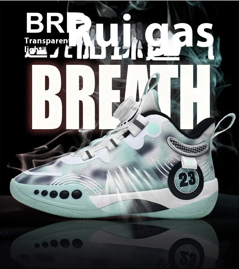 New children's sports shoes men's primary school students actual combat basketball shoes men's non-slip children's shoes