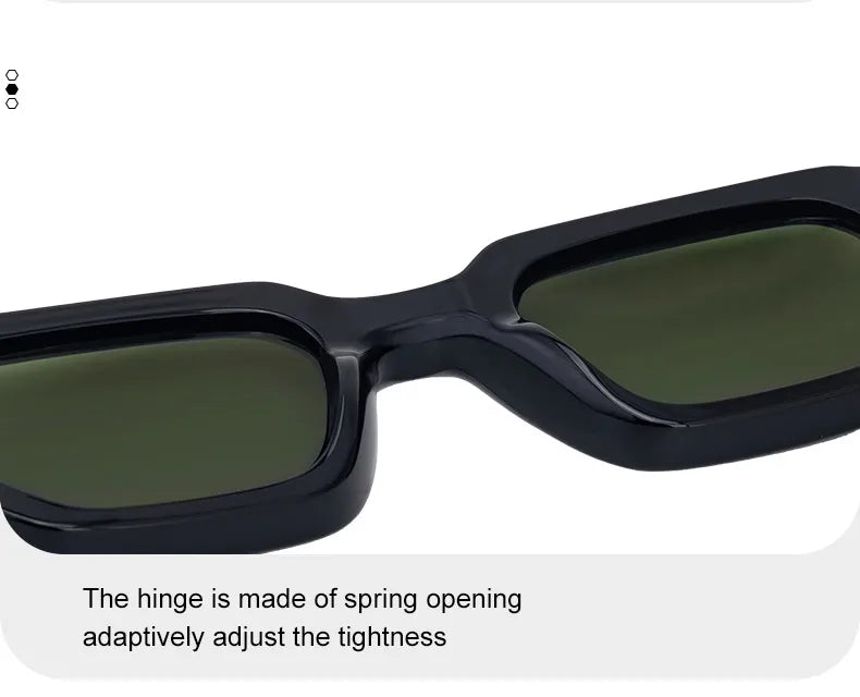 Polarized Square Punk Sunglasses Men 2025 Luxury Brand Classic Rectangle Sunglass UV400 Driving Eyewear Fashion Outdoor Shades