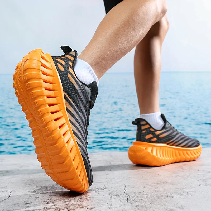 High-quality Chunky Running Shoes Women Men Light Comfy Outdoor Jogging 36-46 Mesh Breathable Trekking Shoes Versatile Sneakers