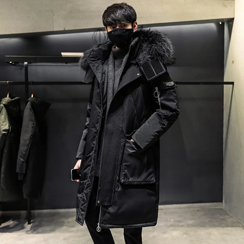 Men's Winter Jacket New Winter Cotton Coat Men's Long Section Trend Youth Handsome Camouflage Clothes Casual Jacket