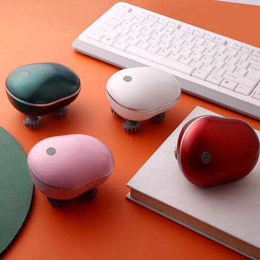 Portable Electric Head Massager Scalp Relax Vibration Scalp Massager Rechargeable Kneading Head Massage Machine Women/Men