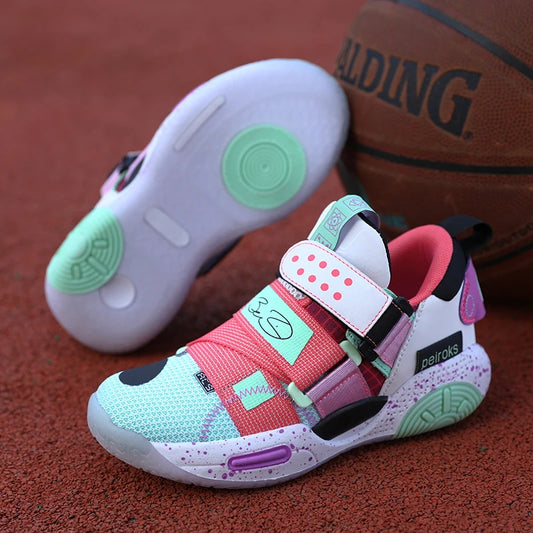 New Brand Children's Basketball Shoes For Boys Girls Non-slip Kids Sport Shoes Lightweight Outdoor Sneakers Trainers Footwear
