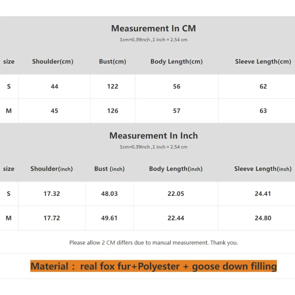 Natural Fox Fur Jacket Fashion Women Winter Luxury White Goose Down Jacket Thicken Female Casual Parkas Fur Collar Puffer Coat