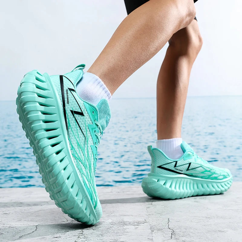 High-quality Chunky Running Shoes Women Men Light Comfy Outdoor Jogging 36-46 Mesh Breathable Trekking Shoes Versatile Sneakers