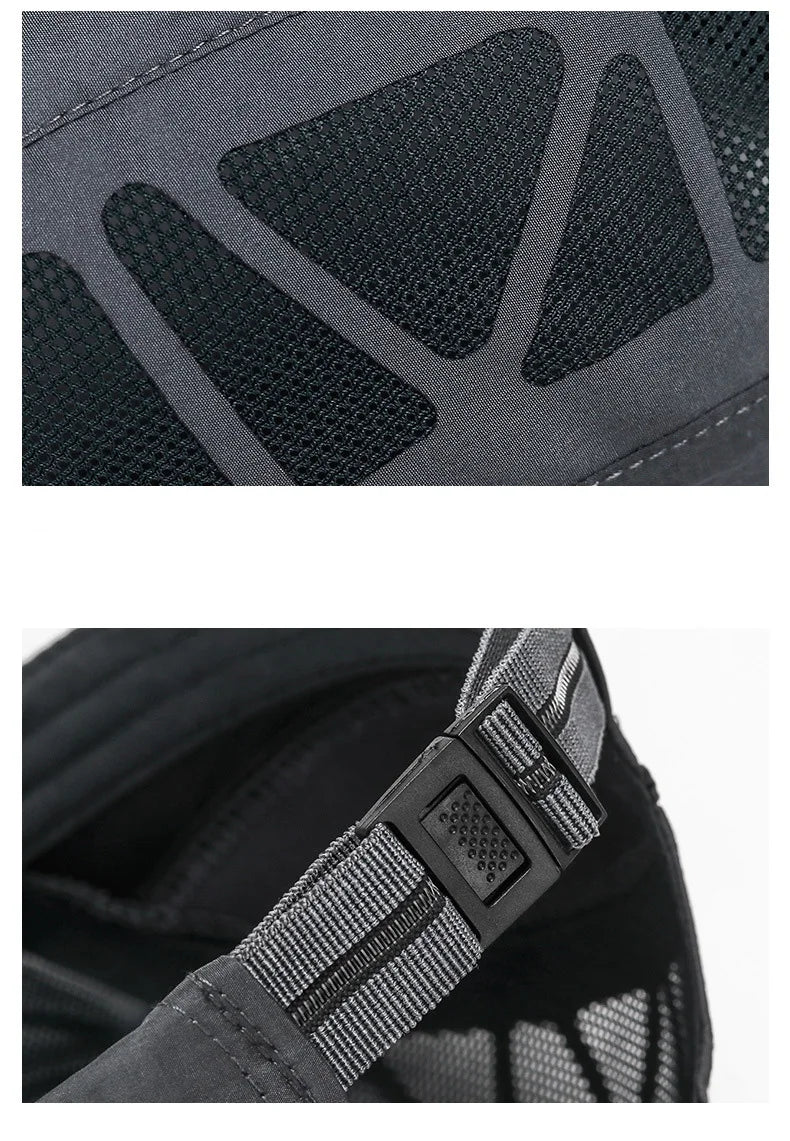 Summer New Sport Alphabet Forward Hat Men's Breathable Mesh Shade Quick Dry Hat Outdoor Sunscreen Cap