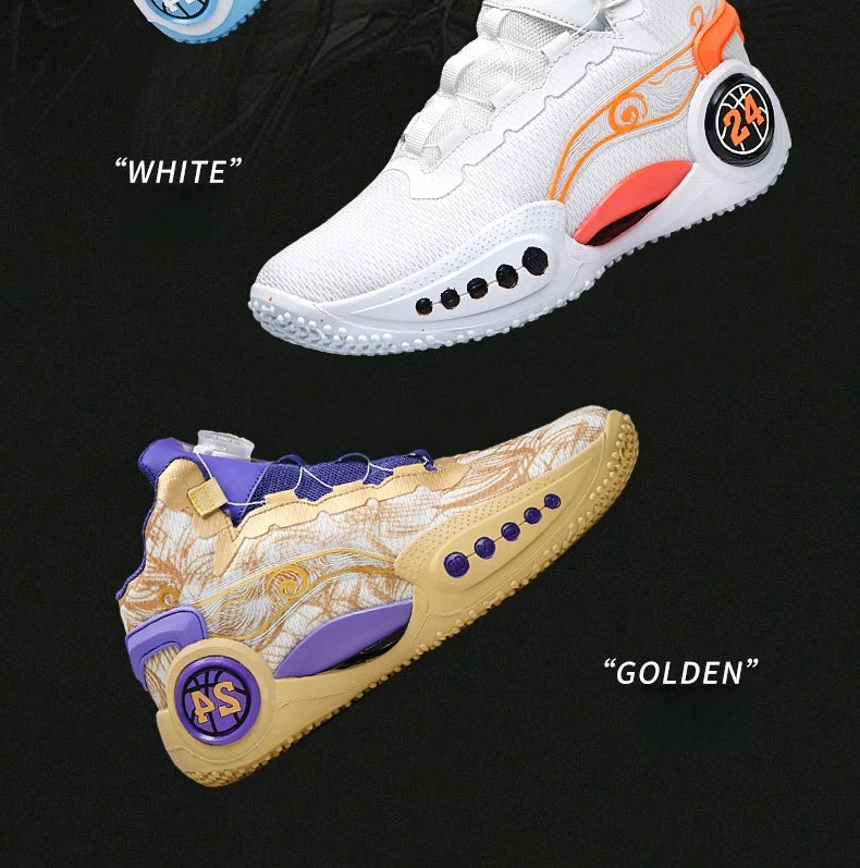 Men's Basketball Shoes Breathable Cushioning Non-Slip Wearable Sports Shoes Gym Training Athletic Basketball Sneakers for Women